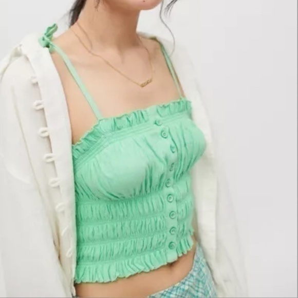 Nwt Urban Outfitters Summer Smocked Cami - Picture 1 of 3